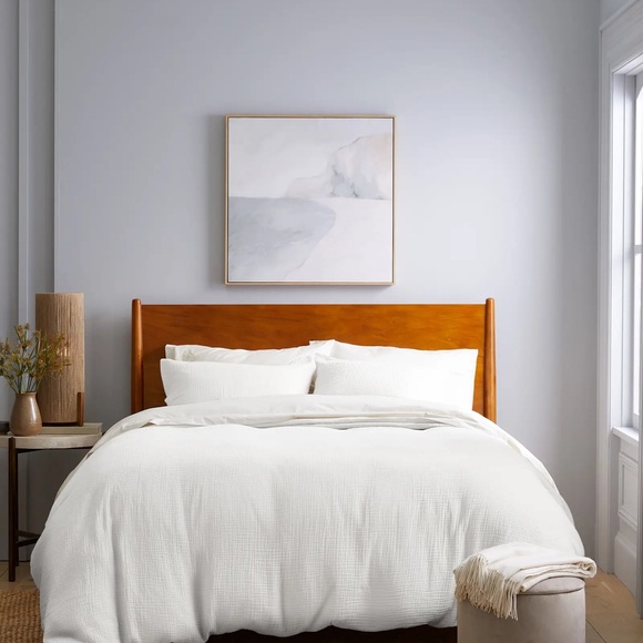 QUINCE Organic Airy Gauze Duvet Cover Twin White